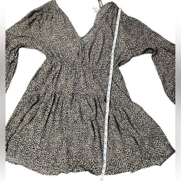A New Day Long Sleeve Dropped Waist Balloon Mini A-Line Dress Size Small - Picture 5 of 9